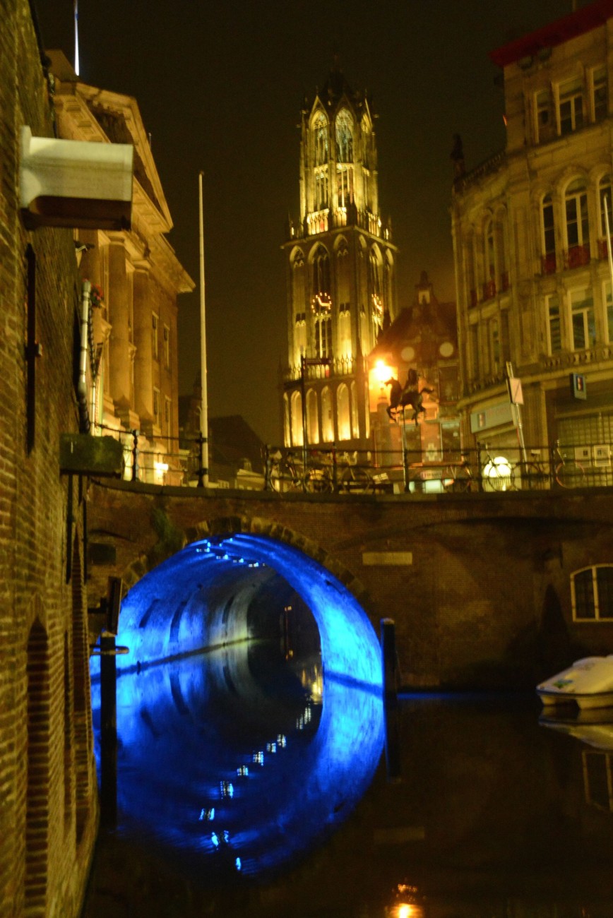 Blue Hour in Utrecht mit dem Trajectum Lumen