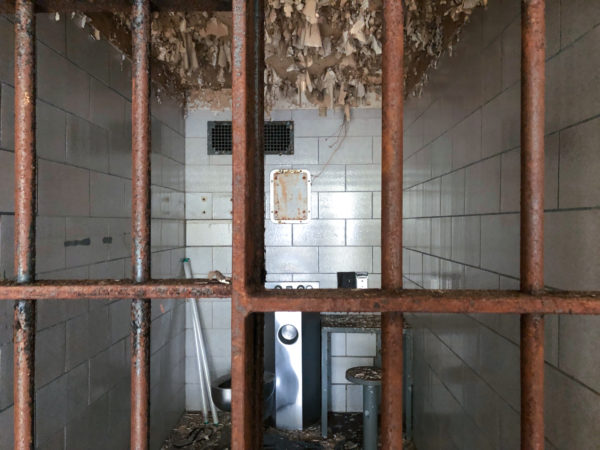 Zelle im Old Joliet Prison, hier wurde der Film Blues Brothers gedreht
