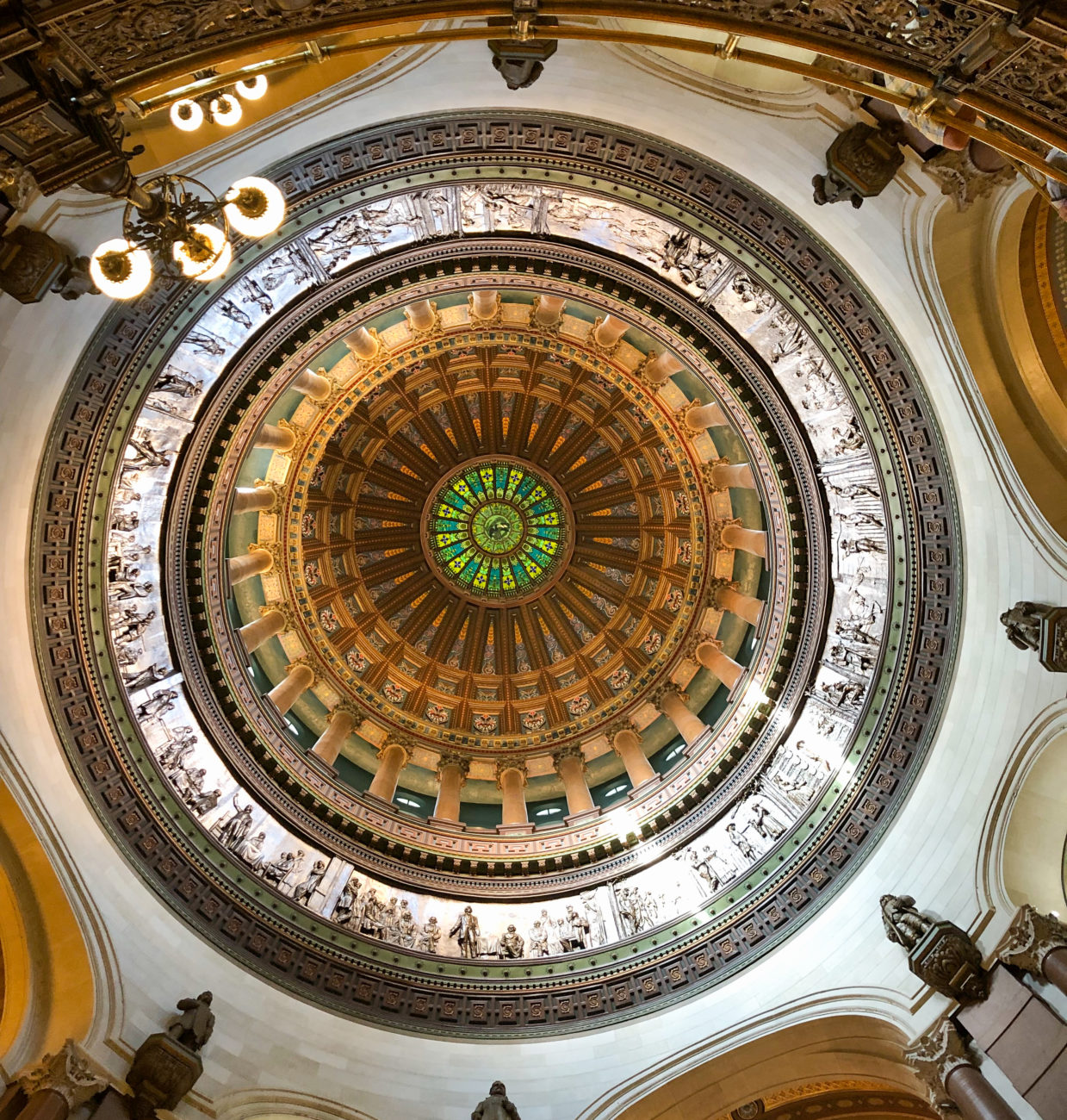 Die Kuppel des State Capitol in Springfield, Illinois, wo Abraham Lincoln Rechtsanawalt war