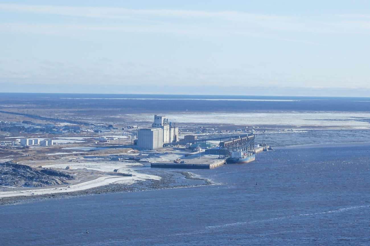 Anflug auf Churchill in der kanadischen Provinz Manitoba.