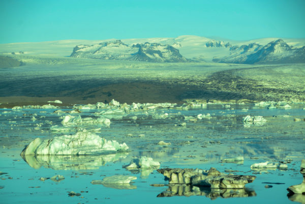 Eisberge und Gletscher in Iceland