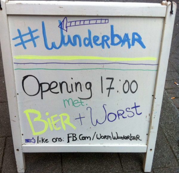 Die Wunderbar ist eine Bar in Rotterdam, die mit deutschen Einflüssen spielt.