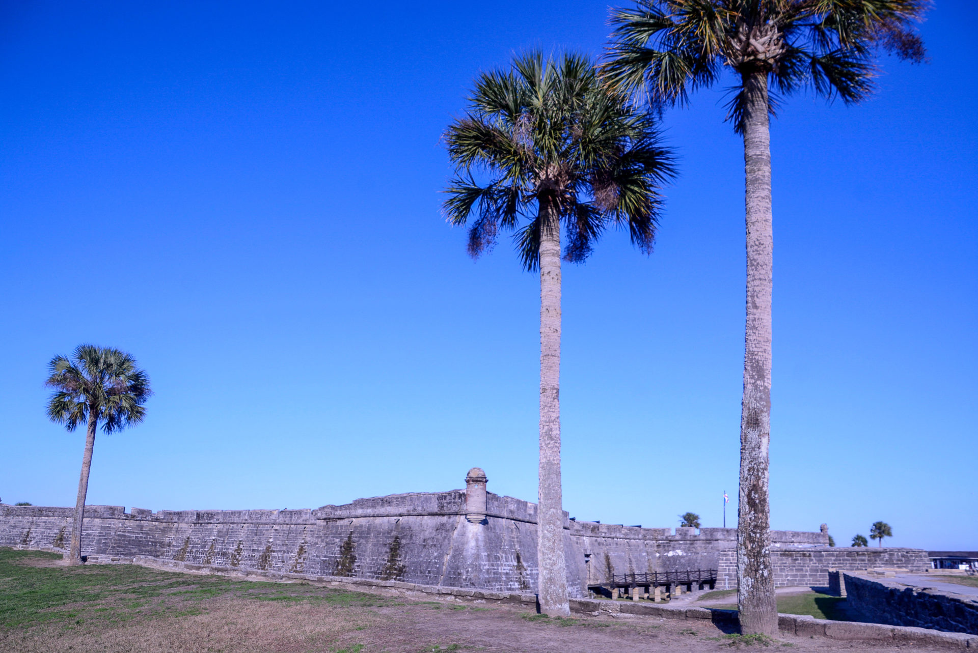 Außenaufnahme des Castillo St. Marcos in der ältesten Stadt Amerikas