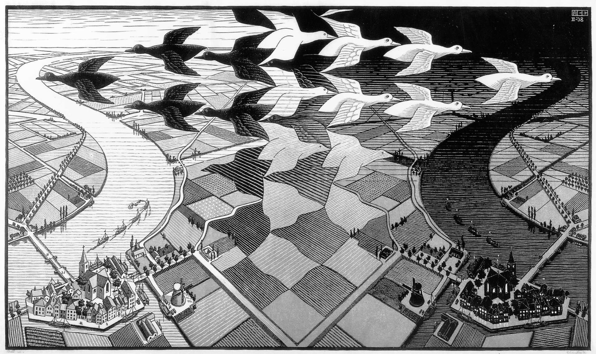 Kunstwerk von M.C. Escher im coolsten Museum in Den Haag