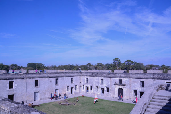 Der Innenhof des Castillo St. Marcos in St. Augistine, der ältesten Stadt Amerikas