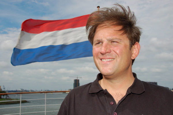 Autor Ralf Johnen auf der SS Rotterdam