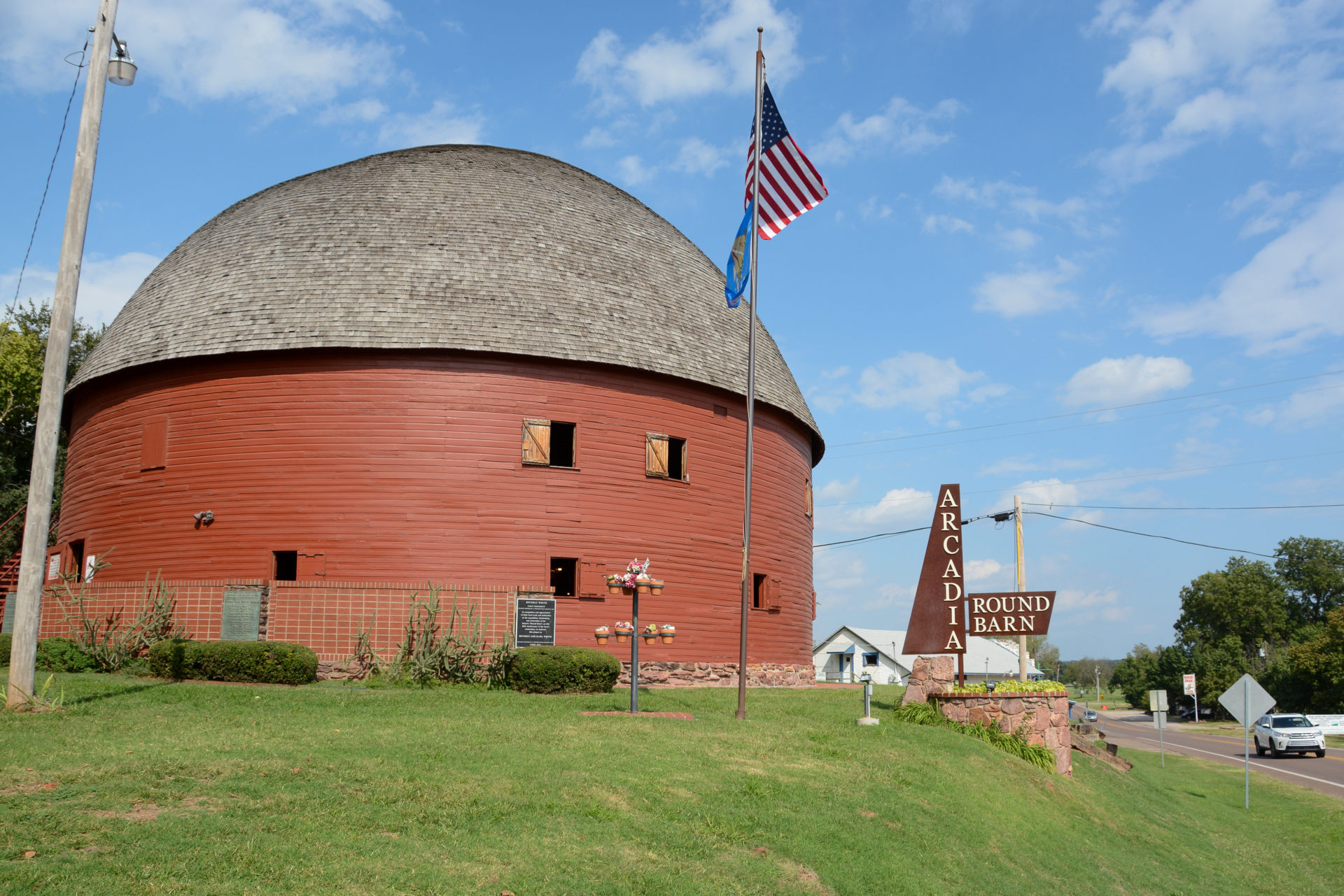 Der Arcadia Round Barn ist eines der beliebtesten Fotomotive an der Route 66 in Oklahoma