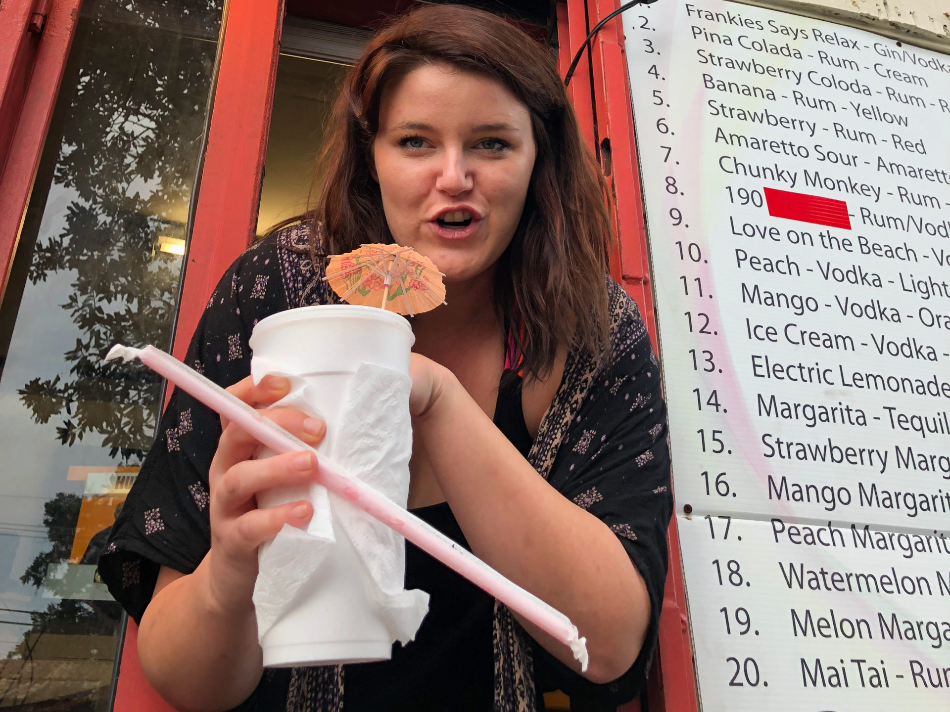 Lafayette in Louisiana Ein Daiquiri im DriveThrough