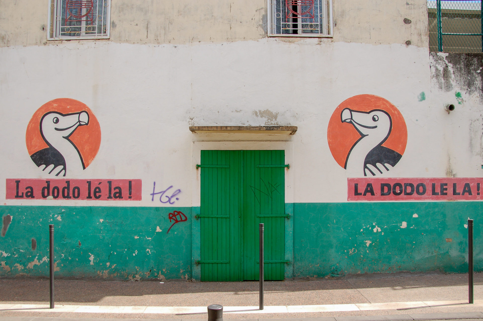 Erinnerung an den ausgestorbenen Dodo auf La Réunion