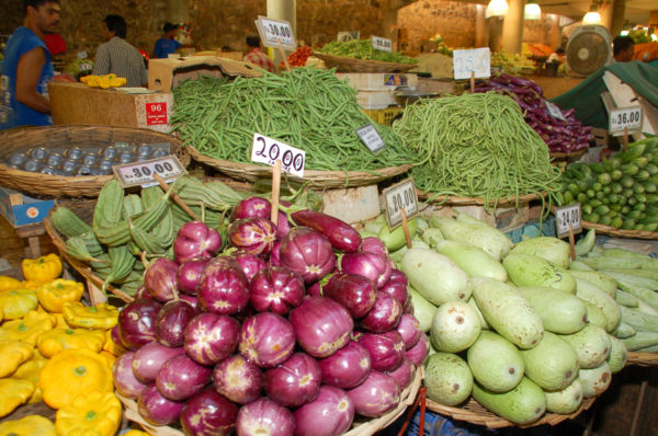 Gemüse im Markt von Port Louis auf Mauritius
