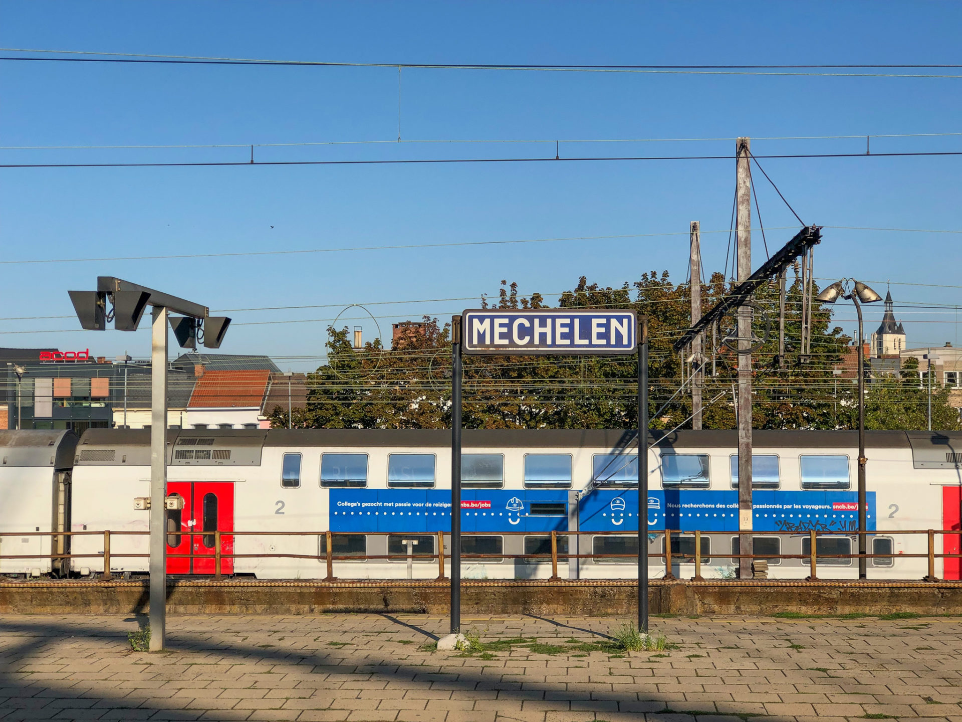 Der Bahnhof von Mechelen in Belgien