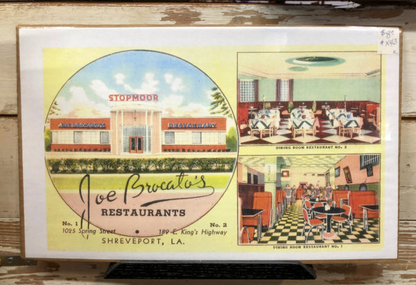 Antikes Poster eines Diner in Shreveport