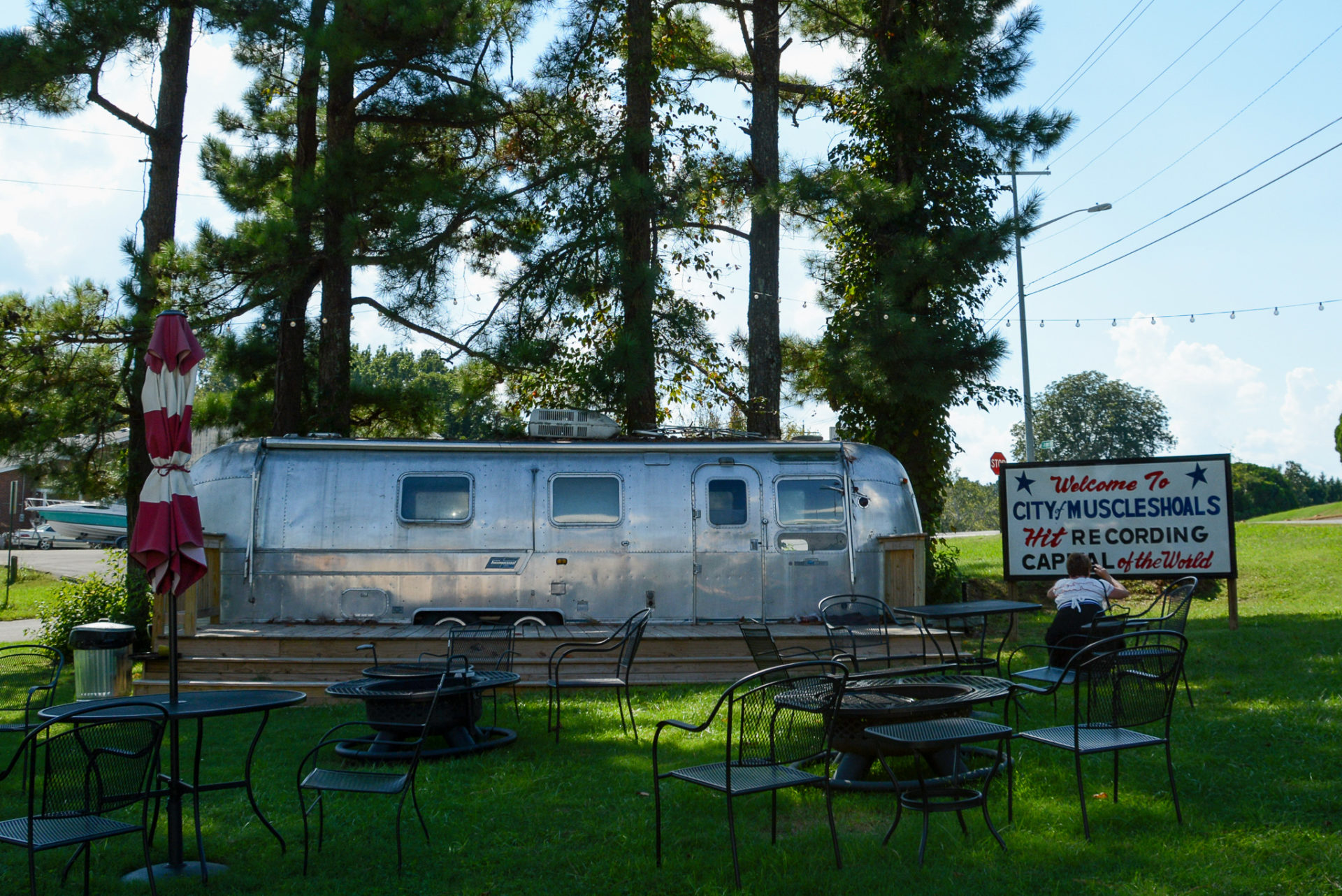 Vintage Airstream in Muscle Shoals, Alabama