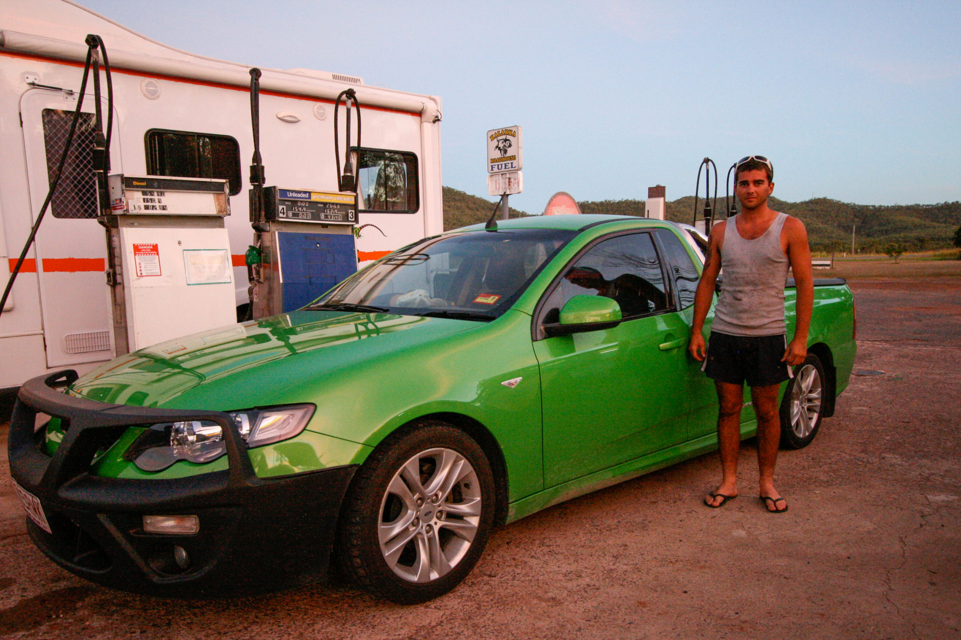Als Brendon aus Rockhampton in Australien mit seinem Ford SRX V6 »Ute«