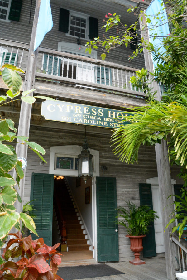 Eingang zum Hotel Cypress House auf Key West