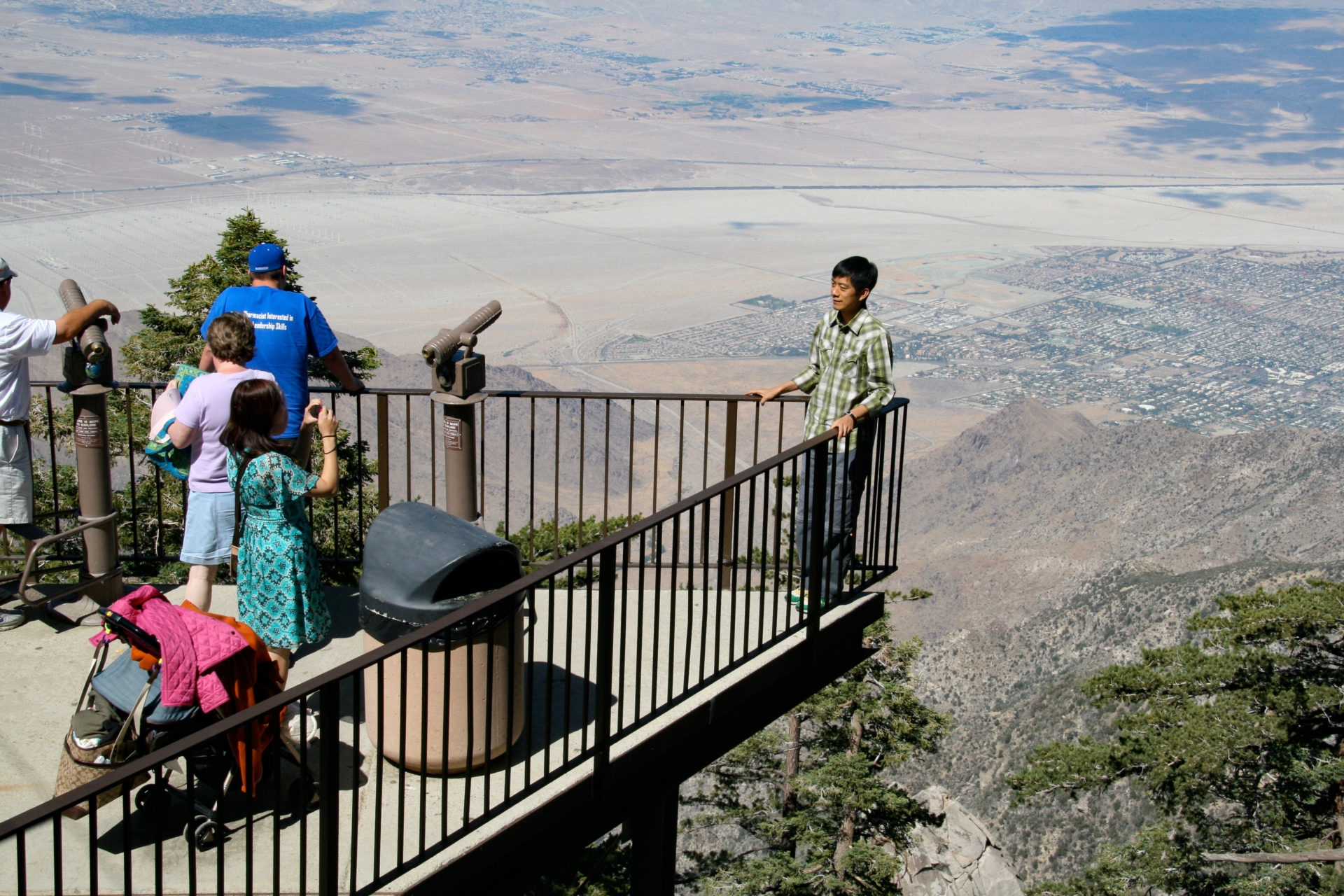 Besucher auf Mount San Jacinto in Palm Springs, dem Rückzugsort der Superstars