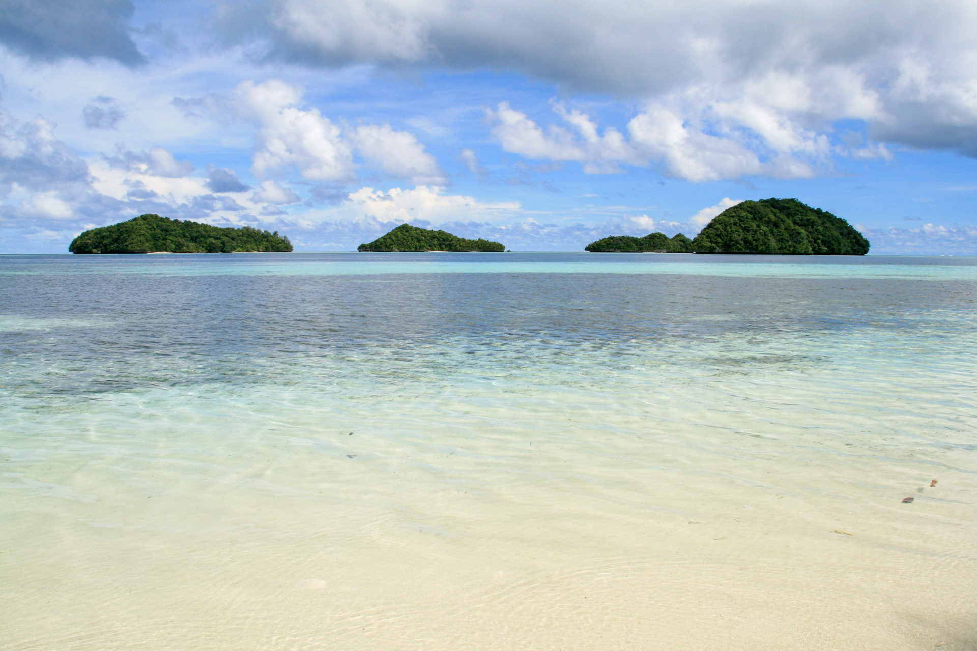 Inseln mit seichten Gewässern in Palau