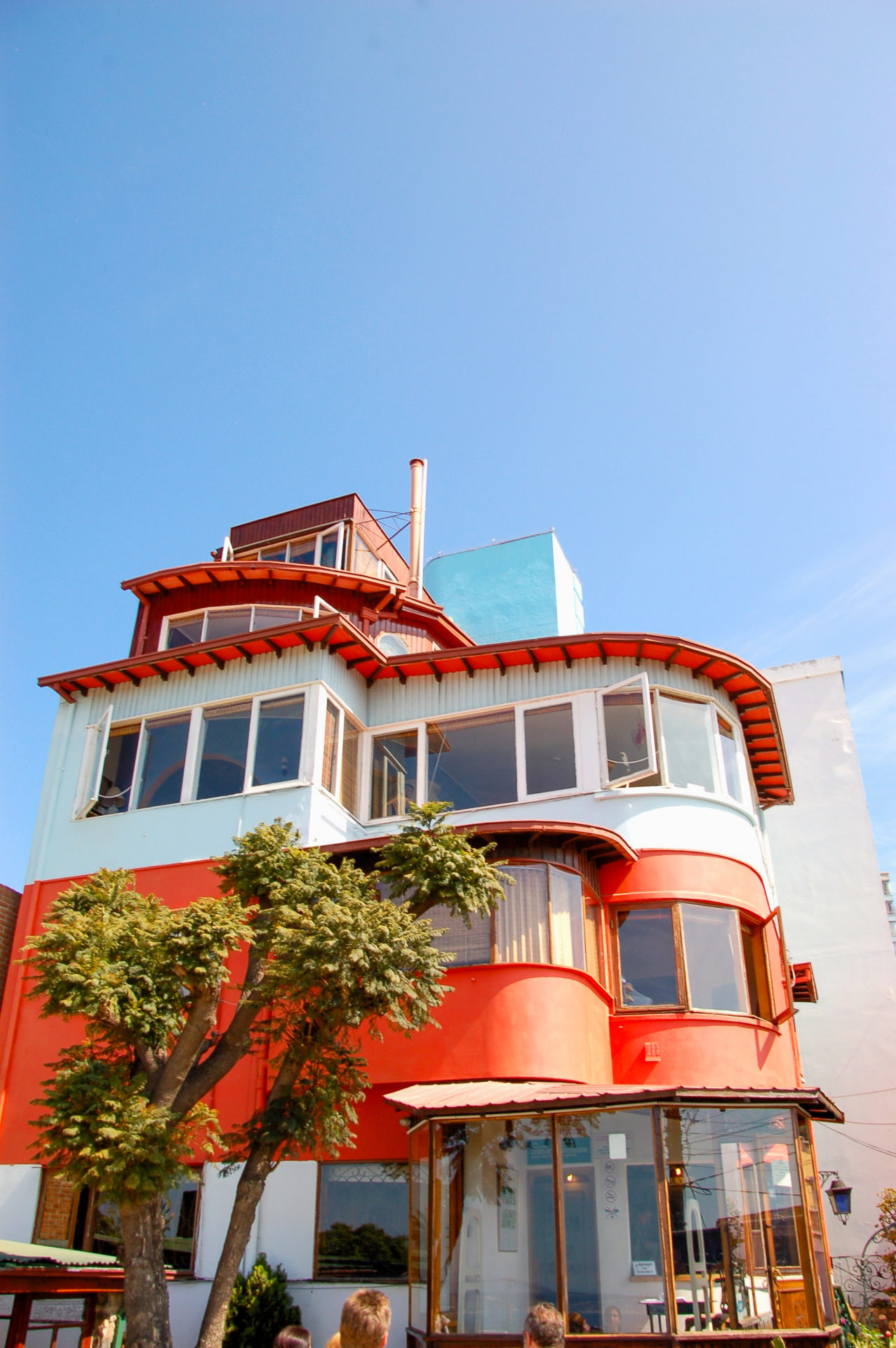 Das Haus von Pablo Neruda in Valparaiso in Chile