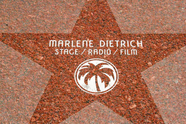 Der Stern von Marlene Dietrich am Palm Springs Walk of Fame