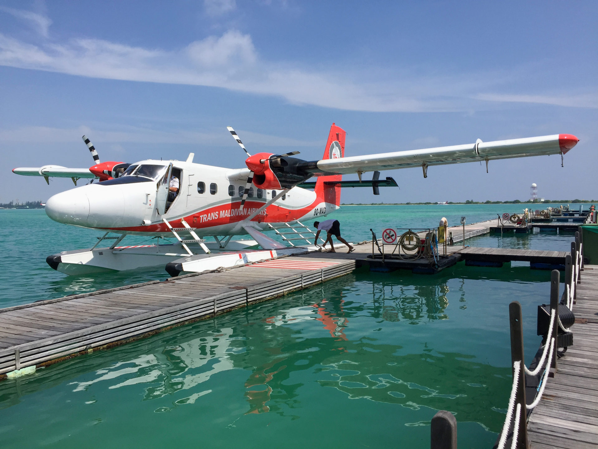 Wasserflugzeug der Trans Maldivian Airways in Male