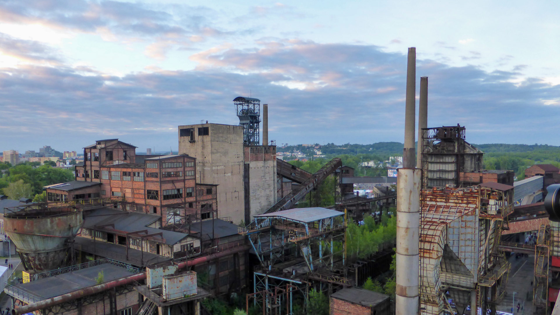 Blick auf die Industrieanlagen von Ostrava