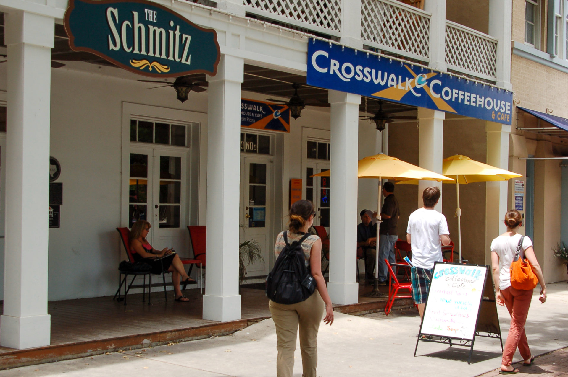 Cafe The Schmitz im Zentrum von New Braunsfeld in Texas