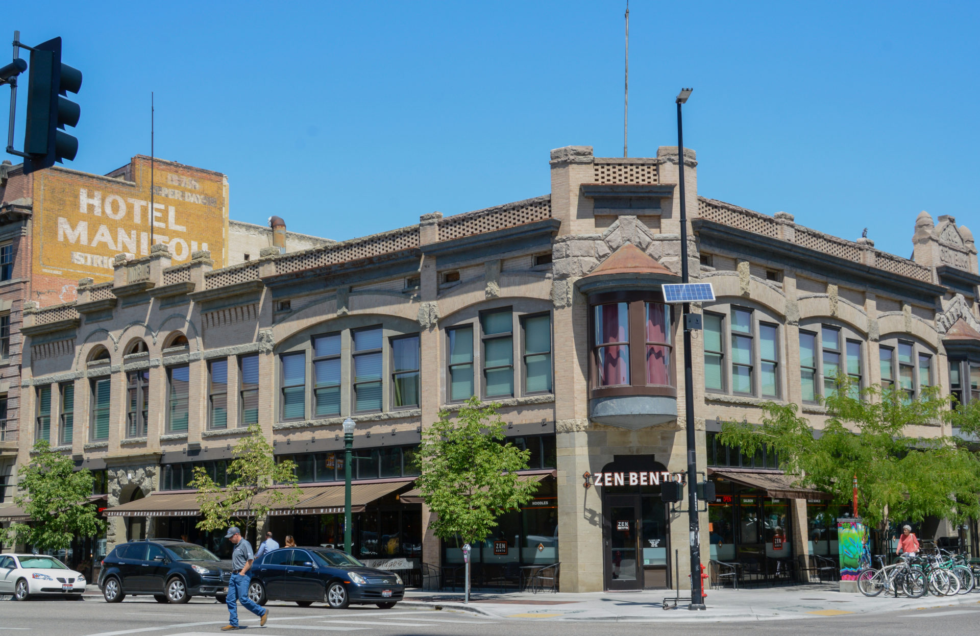 Backsteinbaun im historischen Zentrum von Boise