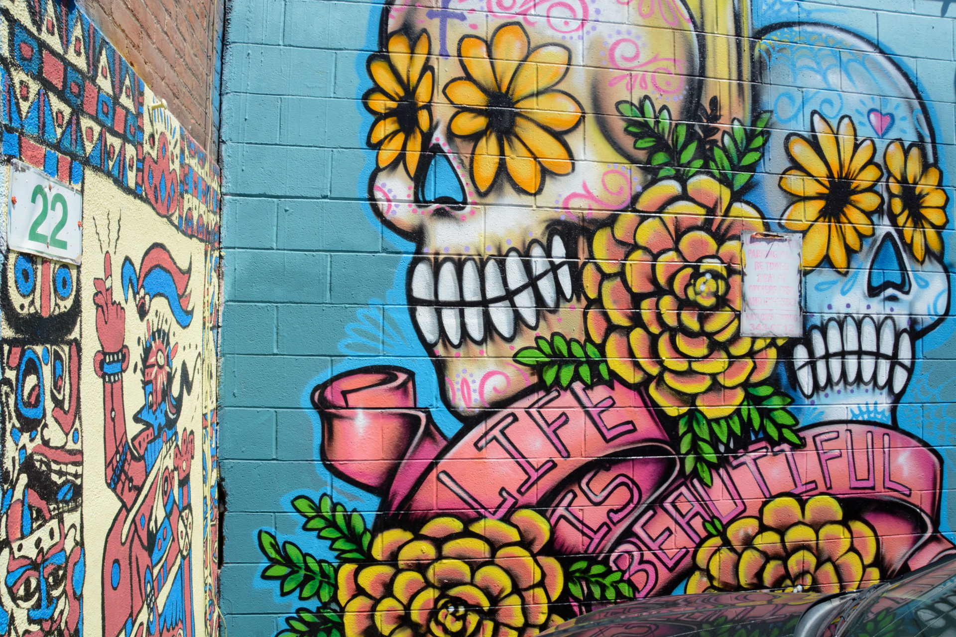 Street Art in der Freak Alley in Boise