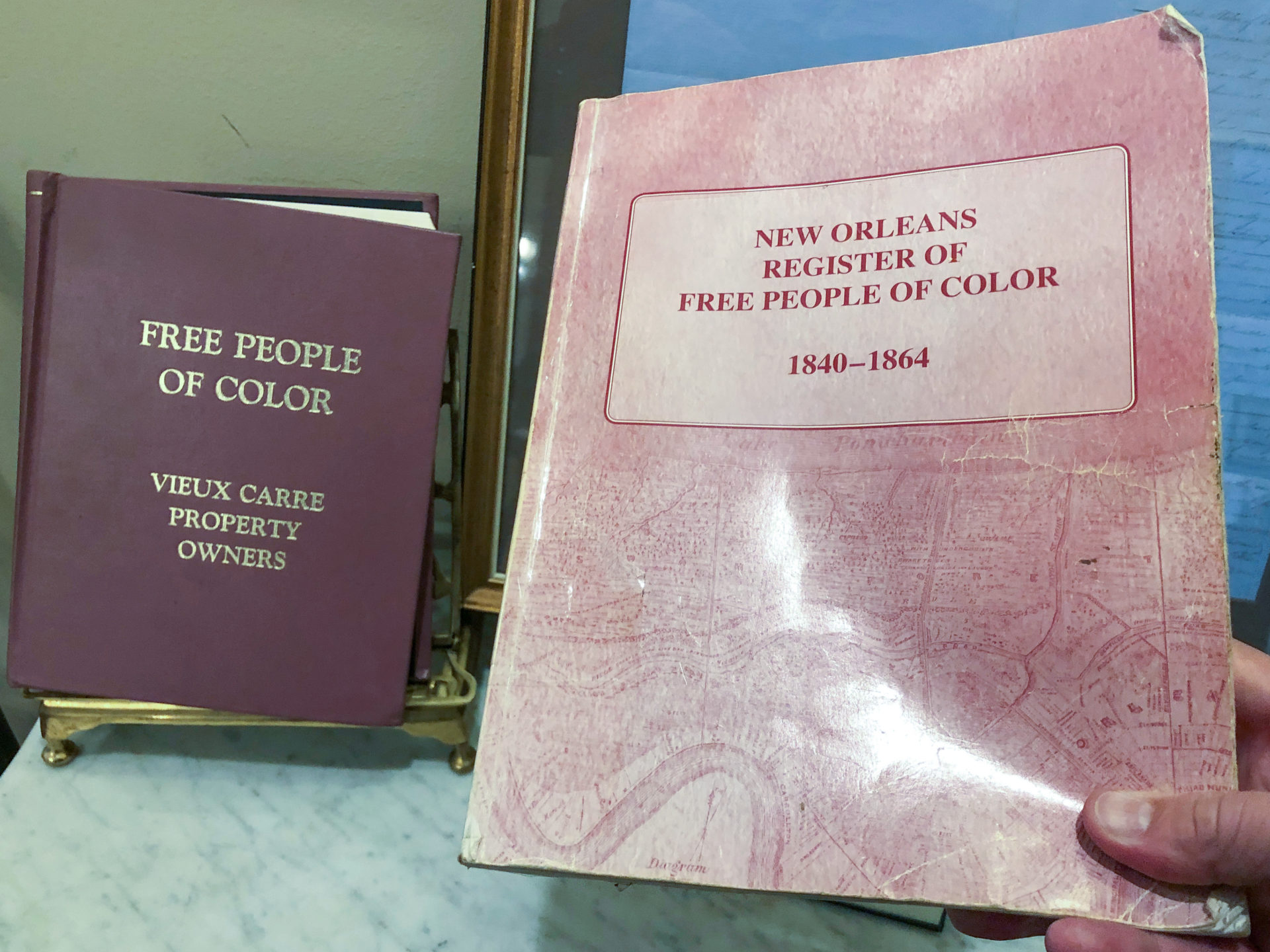 Bücher mit dem Register der Free People of Color in New Orleans