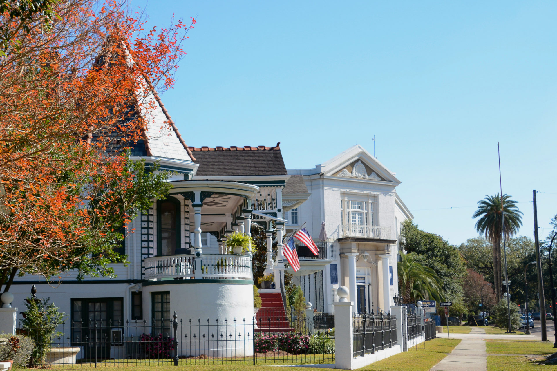 Villa mit Türmchen in Nordosten der Innenstadt von New Orleans
