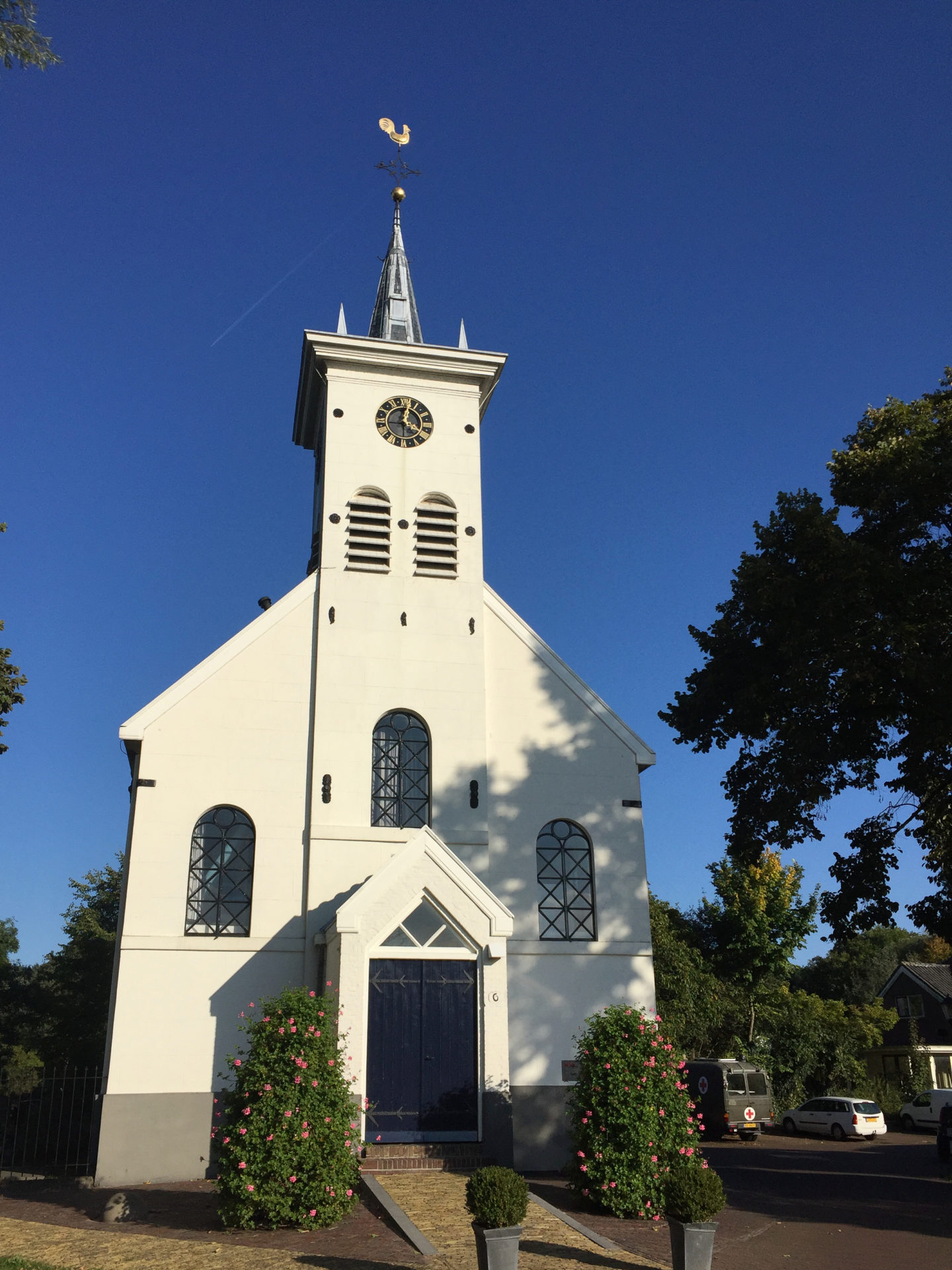Weiße Kirche in Schellingwoude in Amsterdam Noord