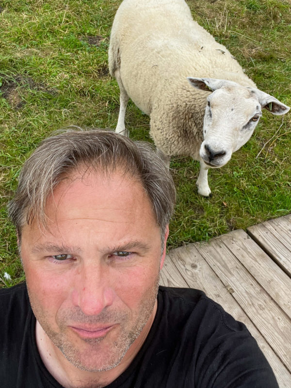 Selfie im Schaf beim Wochenende im Rivierenland