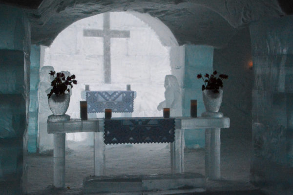 Kapelle im Eishotel Sorrivniva