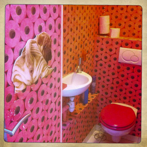 Psychedelisches Badezimmer in Pariser Loft d'Artistes