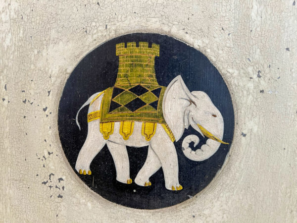Detail eine Elefanten in der Domaine de Chaalis