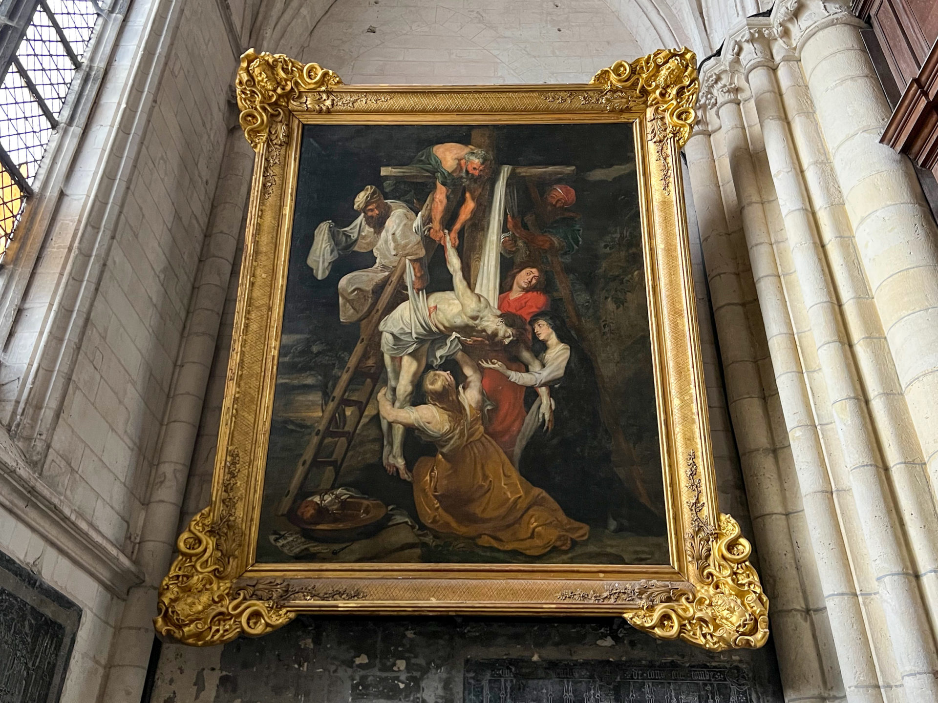 Die Kreuzabnahme von Peter Paul Rubens in der Kathedrale von Saint-Omer