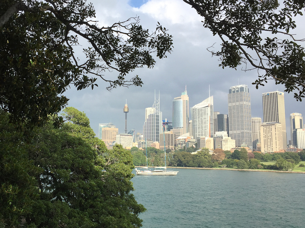 Skyline mit Parramatta River in Sydney
