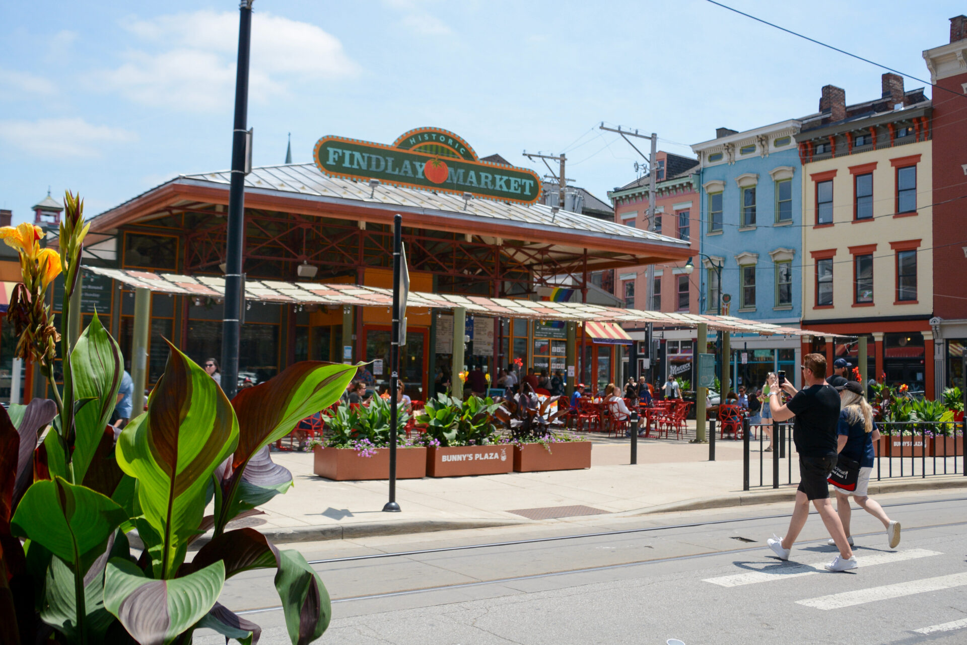 Findley Market in Cincinnati ist wegen der Häuser im Italianite Style beliebt als Filmkulisse