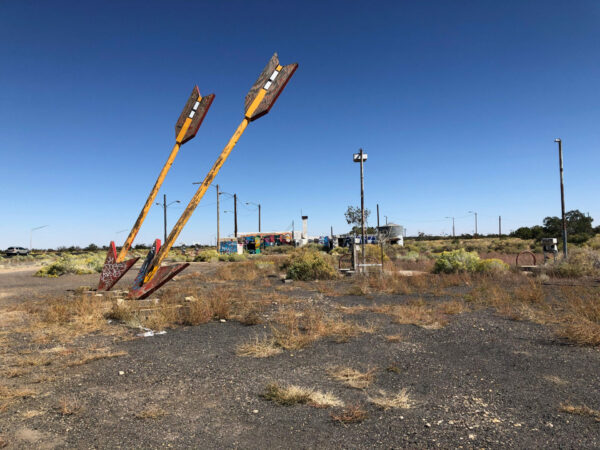 Die maroden Twin Arrows in der Nähe von Flagstaff sind eine Ikone der Route 66