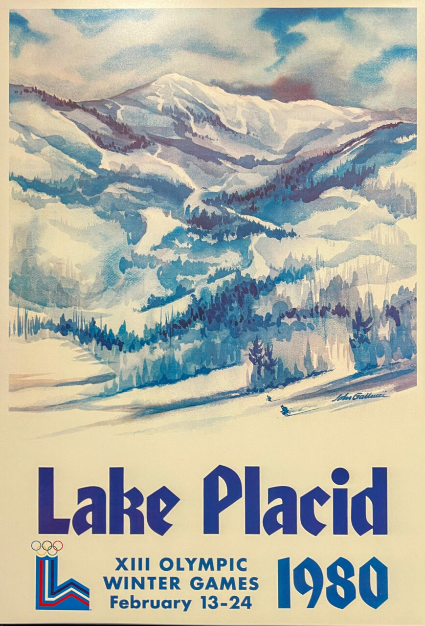 Plakat der Olympischen Spiele in Lake Placid aus dem Jahr 1980
