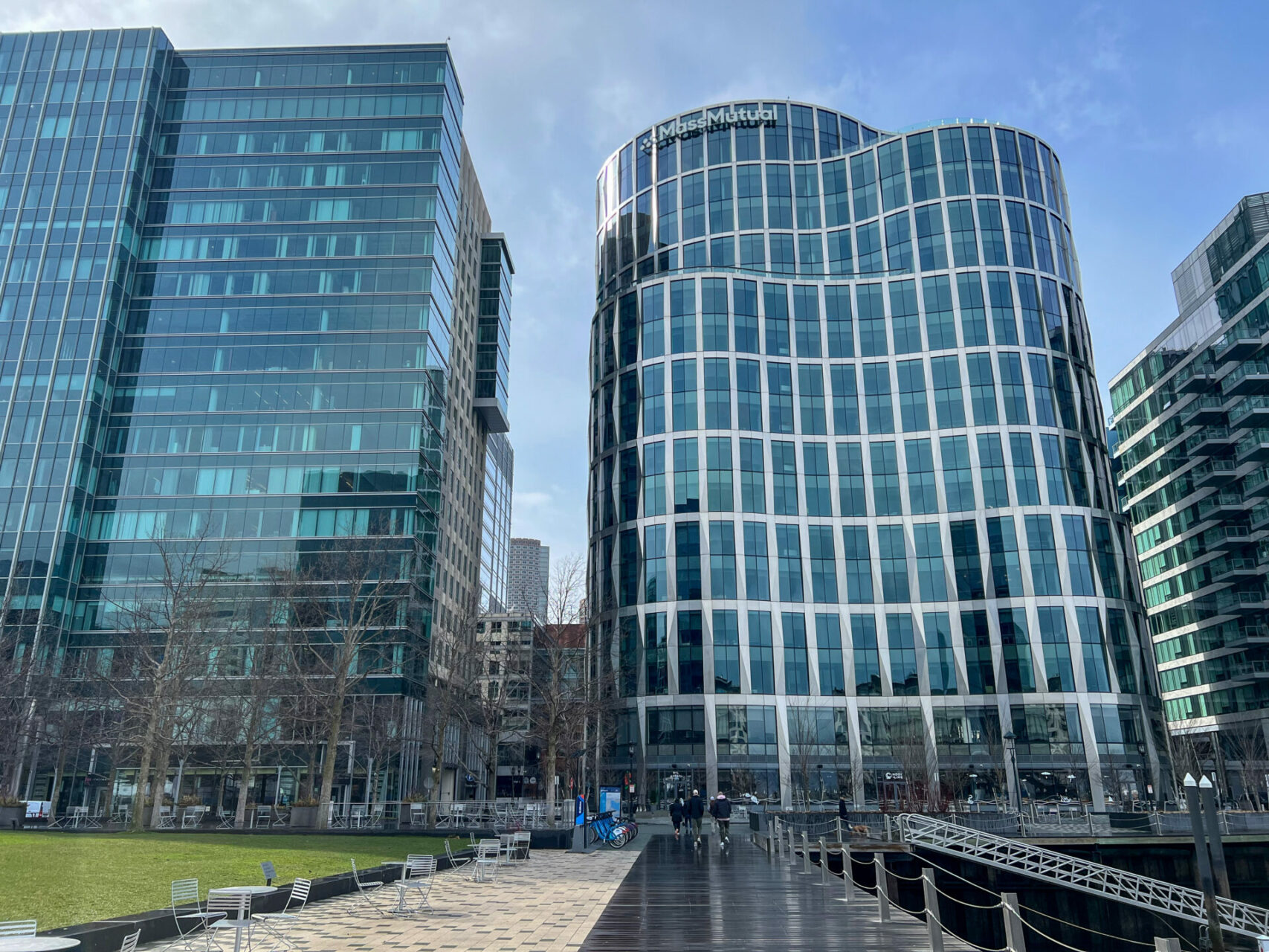 Moderne Architektur im Seaport Waterfront in Boston