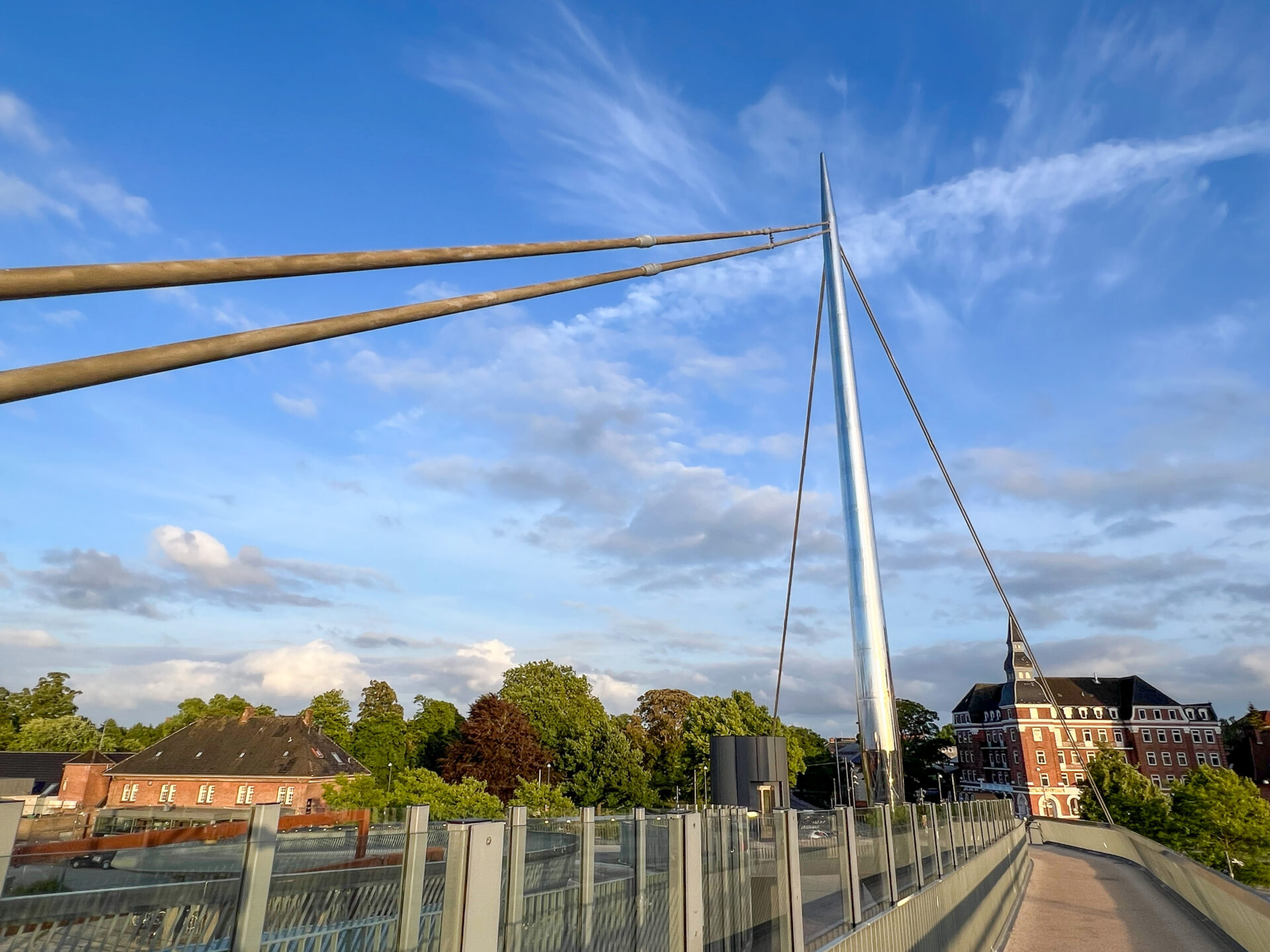 Brücke in der fahrradfreundlichen Stadt Odense