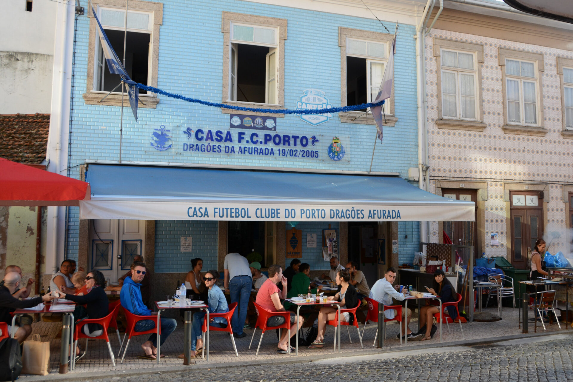 Restaurant in Portos Vorort Afurada gewidmet dem FC Porto