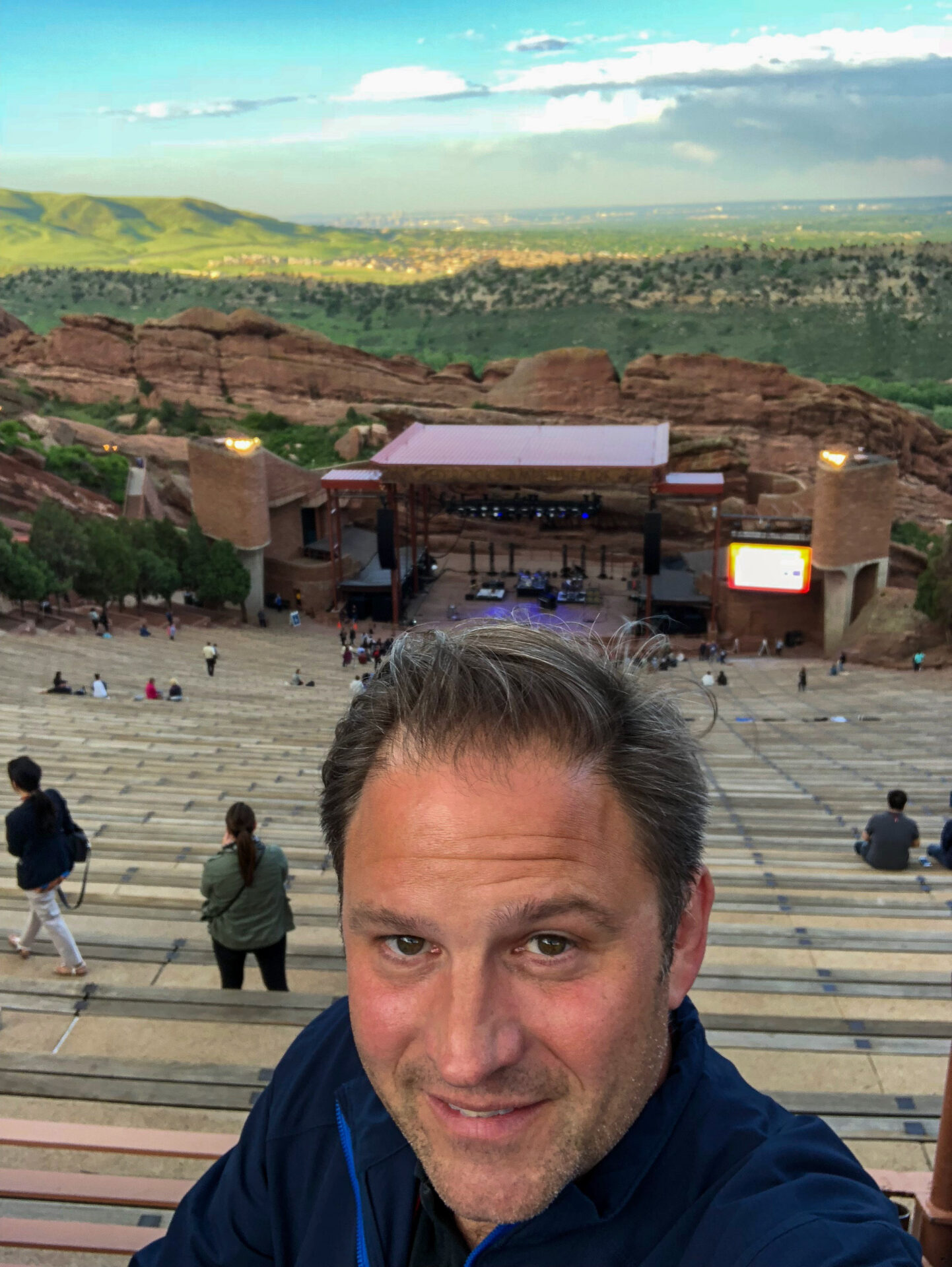 Selfie im Red Rock Amphitheatre in Denver, Colorado