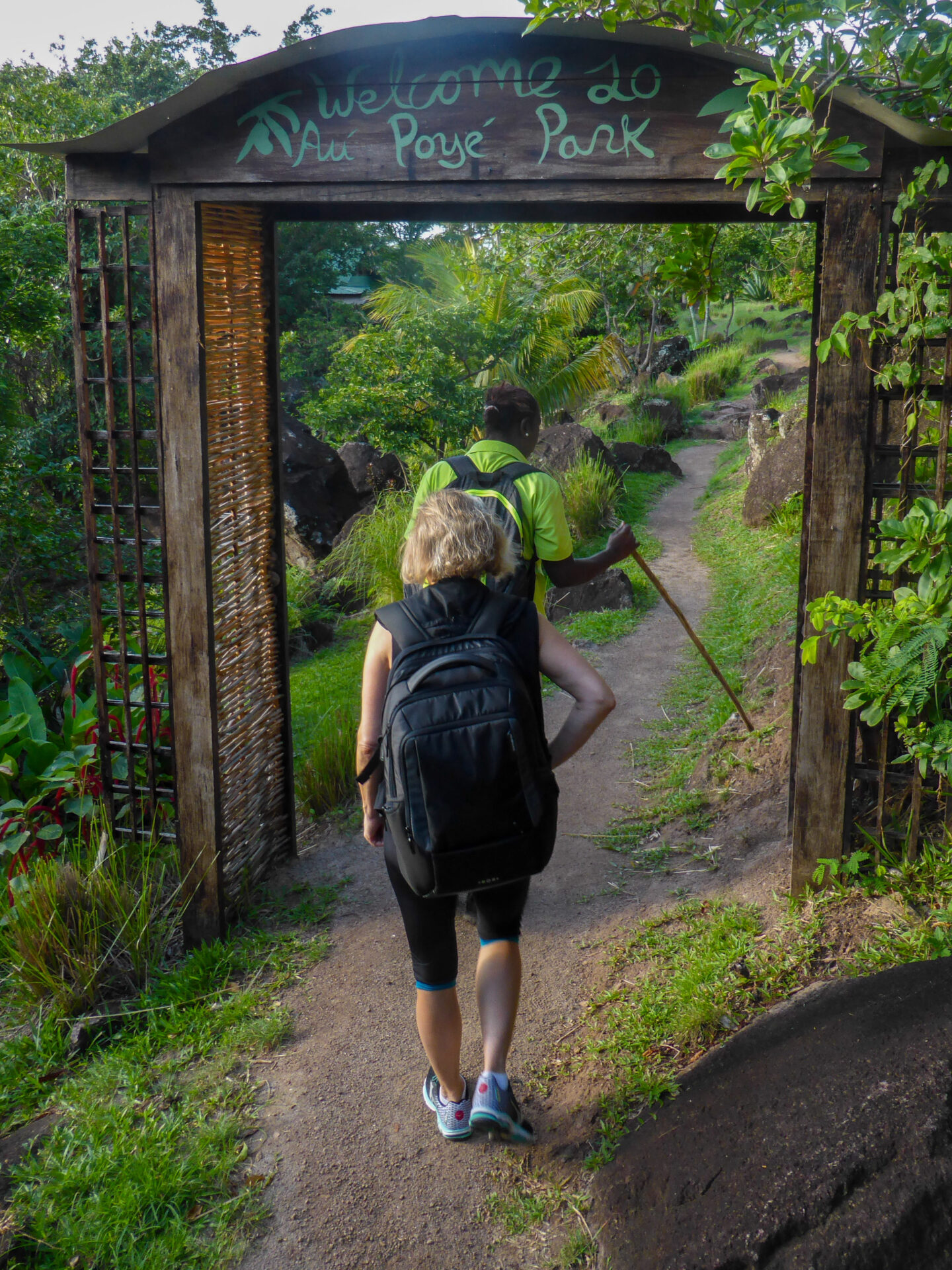 Tor zum Aufsteig auf den Grand Piton Highlights von Saint Lucia