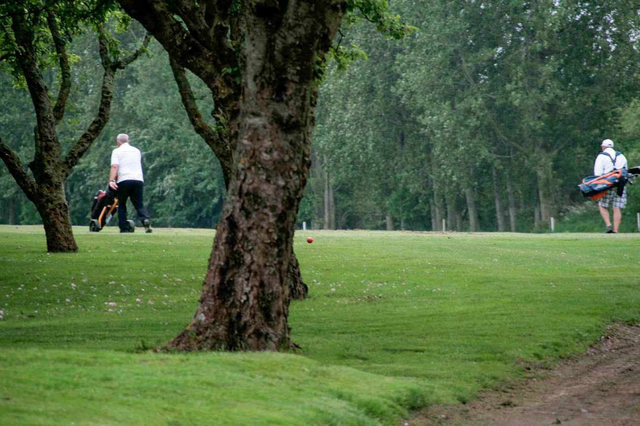 Golfspieler auf der Insel Ven