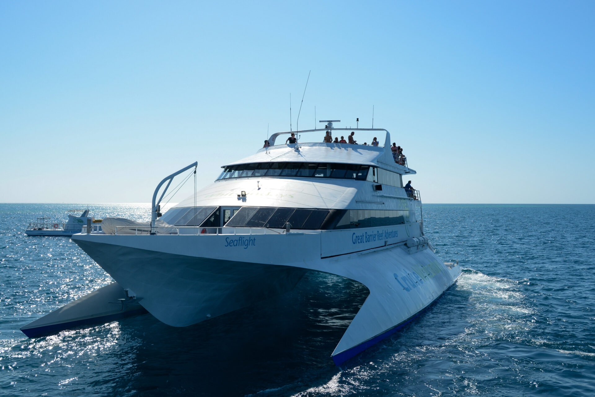 Katamaran Seaflight in den Whitsunday Islands in Queensland