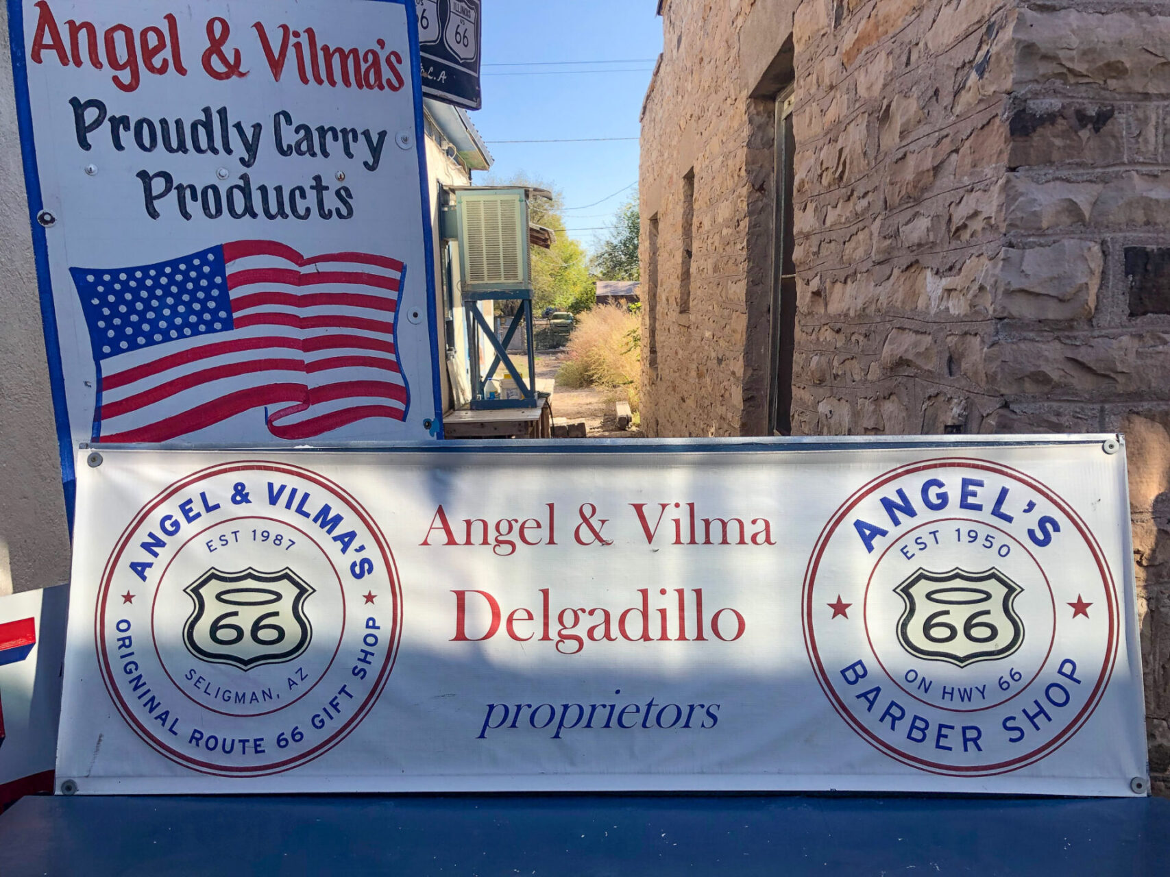 Das Anwesen von Angel und Vilma Delgadillo in Seligman, Arizona