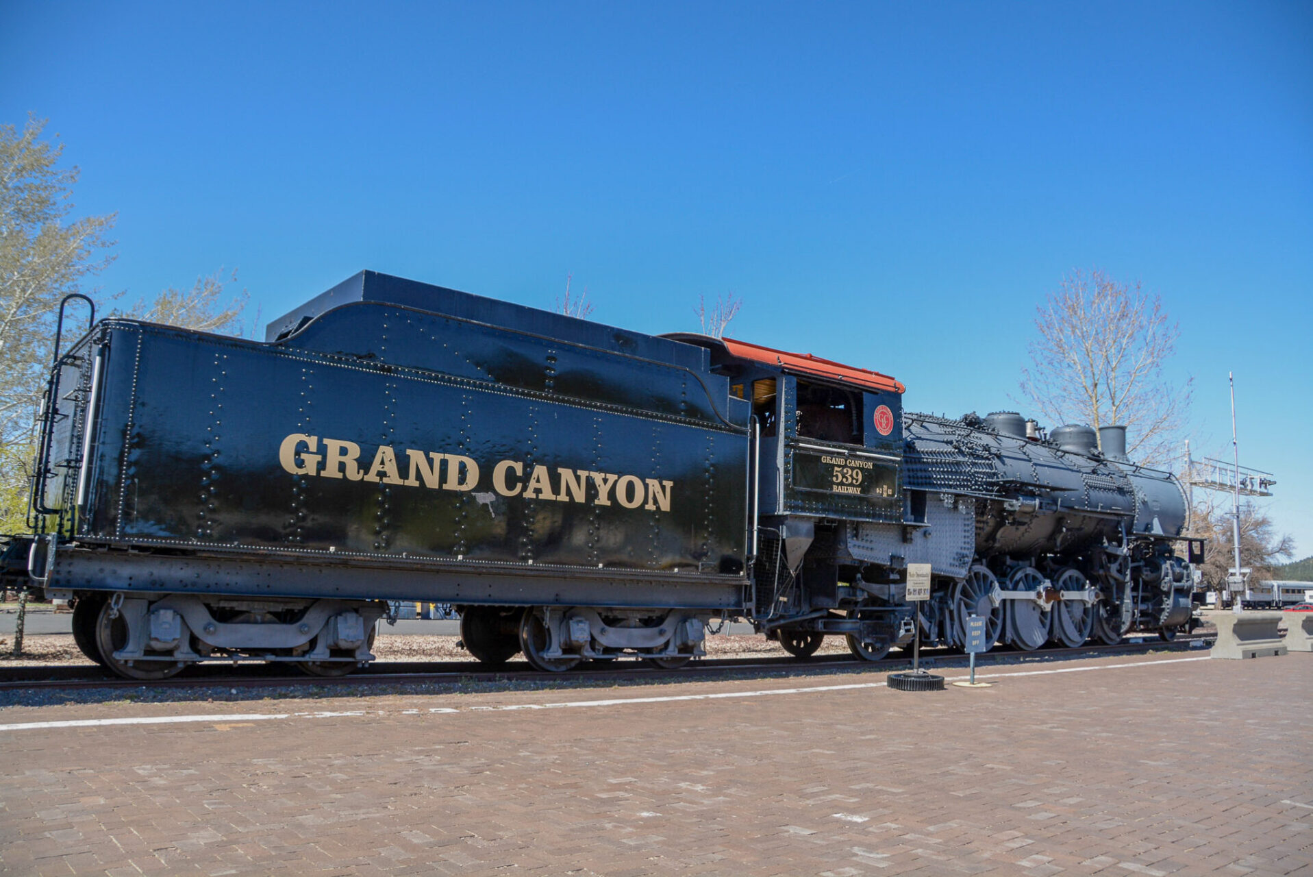 Dampflok der Grand Canyon Railway in Williams, Arizona