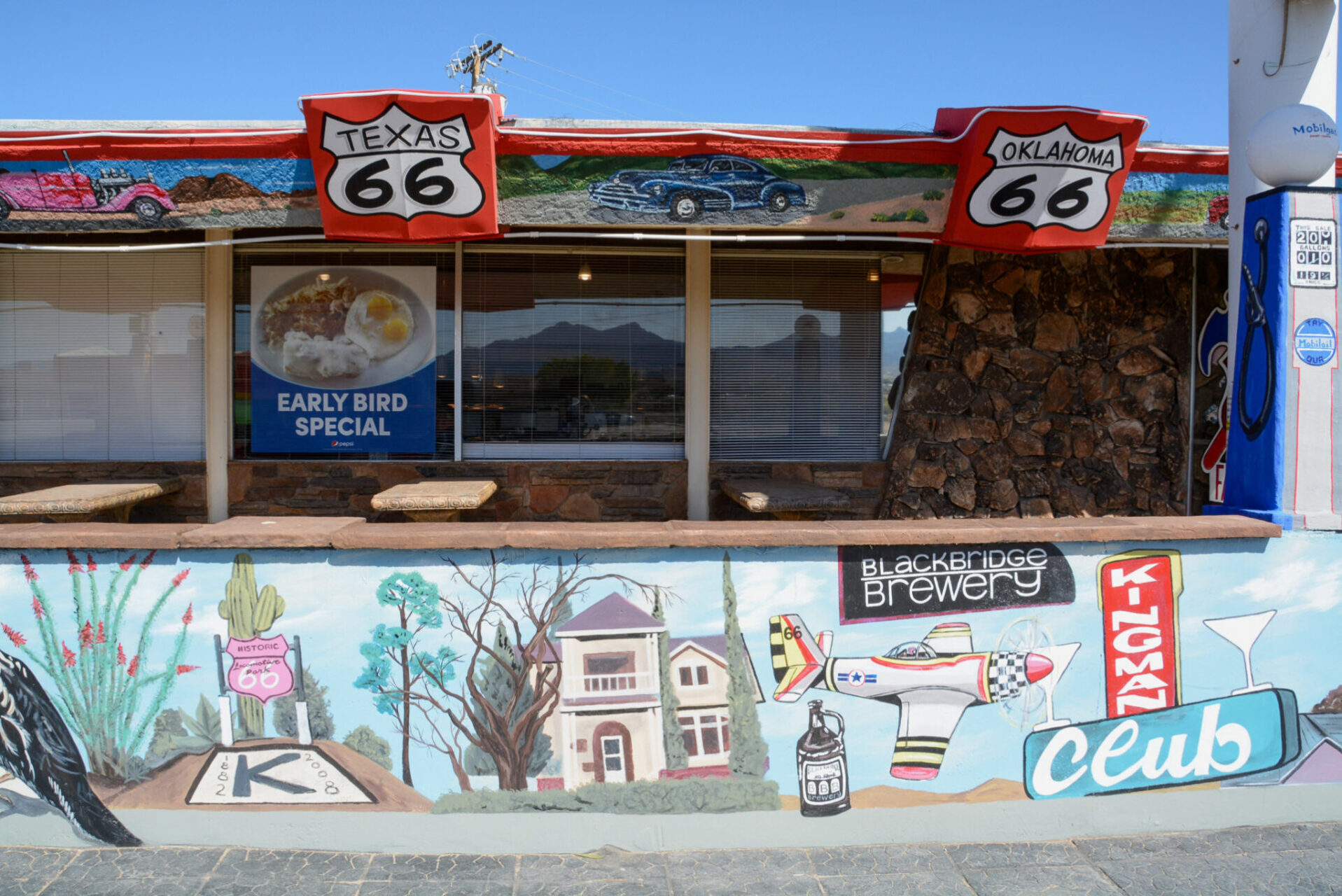 Diner an der Route 66 bei Williams im US-Bundesstaat Arizona